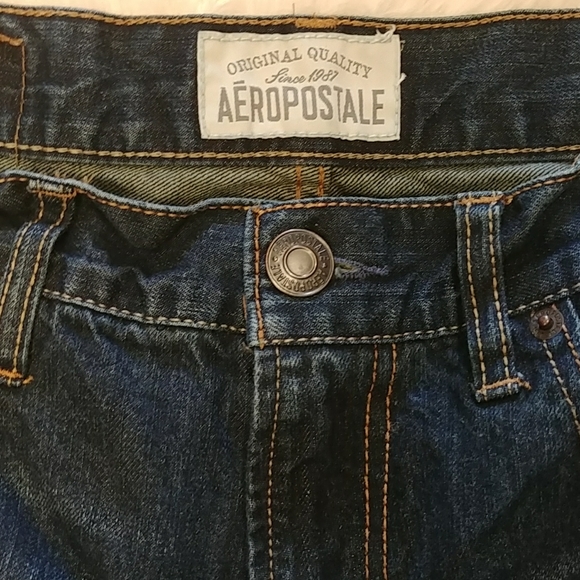 Aeropostale Men Distressed Essex Straight Leg Jean - Picture 5 of 10
